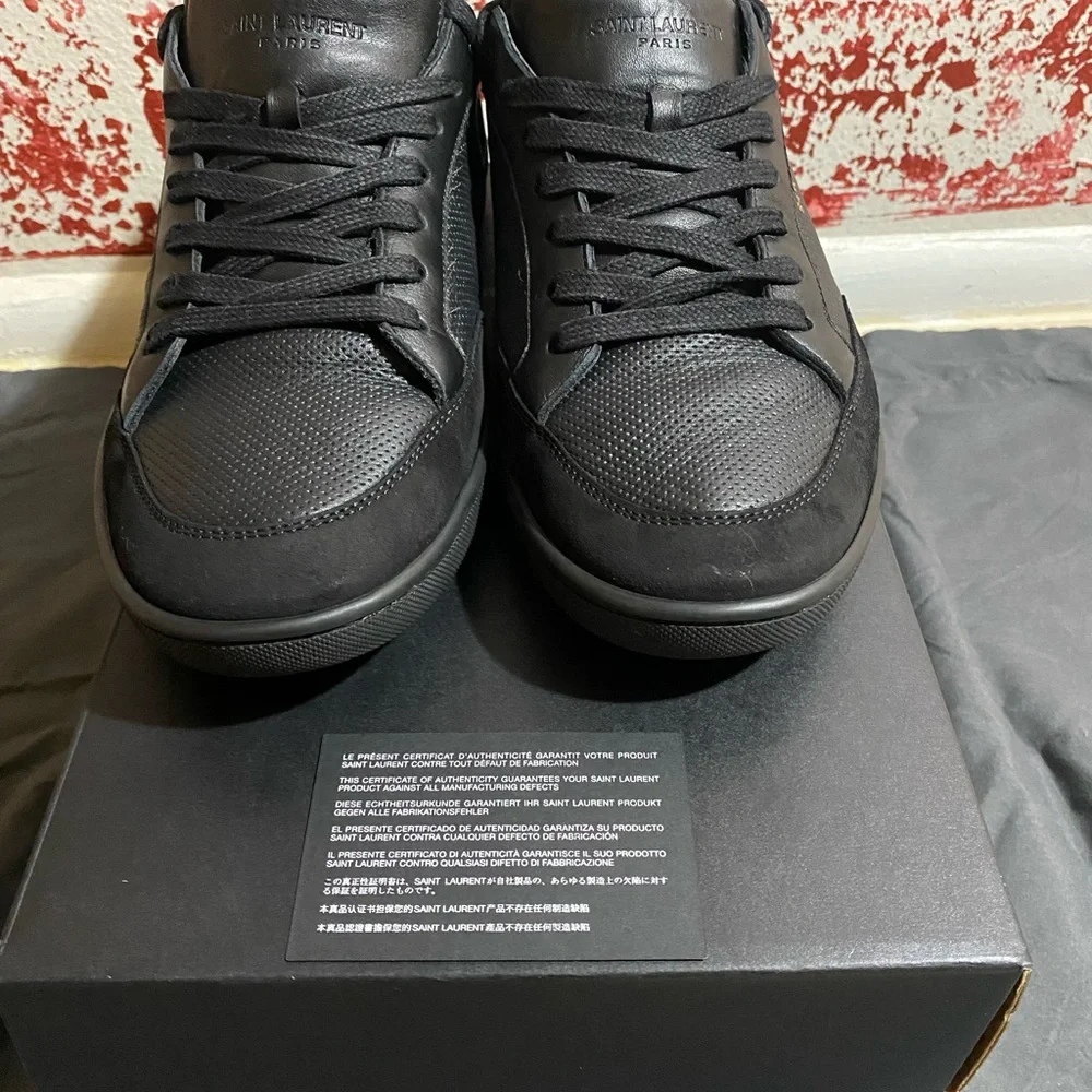 Saint Laurent SL-10 Lows Black Size 12 - Picture 3 of 5
